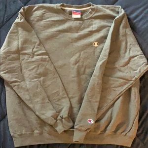 Champion heather grey crew neck sweatshirt XL